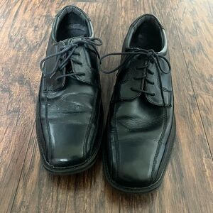 Dockers classic newton trustee Oxford mens black leather dress shoes size 10